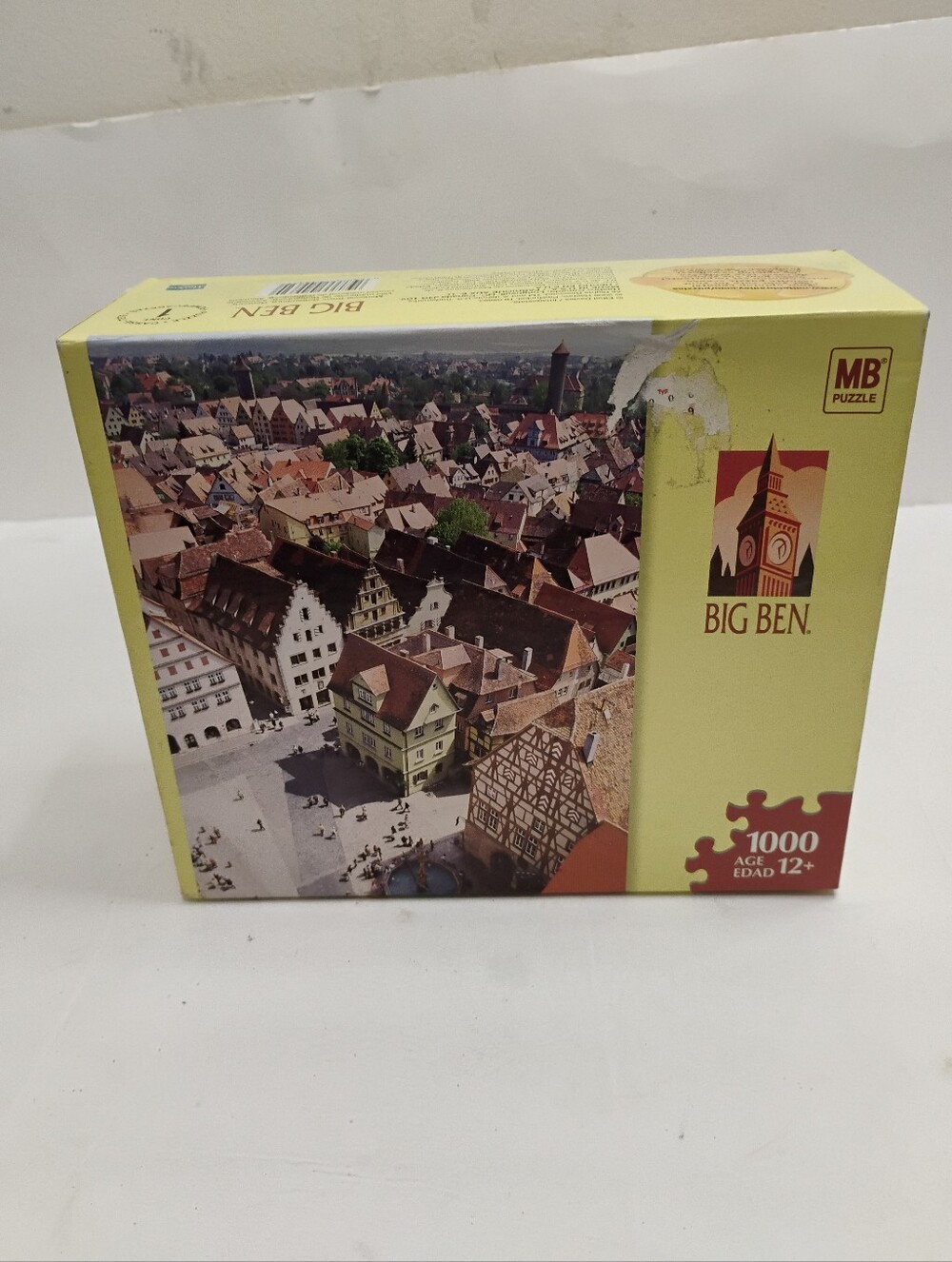 Vintage MB 2006 New Sealed Big Bend 1000 Piece Rothenburg Germany Puzzle